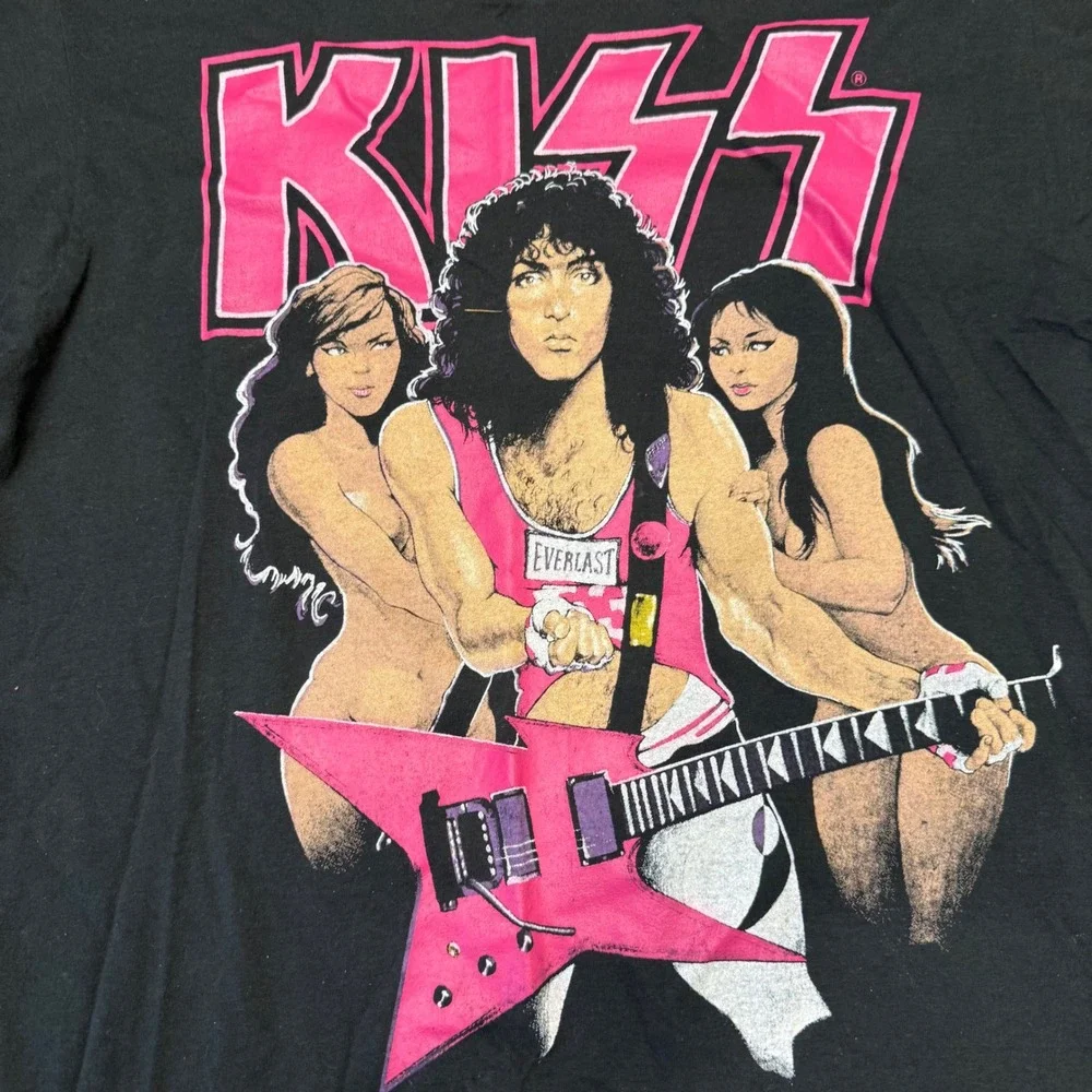 Vintage 1987 KISS Paul‎ Stanley T-Shirt, life is like sex, original production